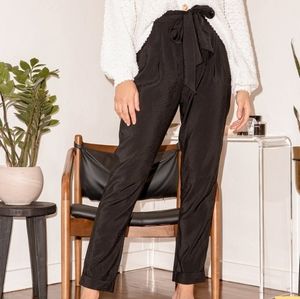 Lulu's Black Trouser Pants